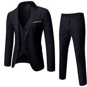 WULFUL Men’s Suit Reg. Fit One Button 3-Piece Suit
